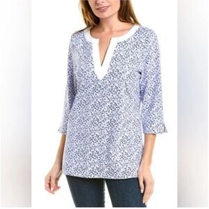 Tommy Bahama Womens Aubrey Tile Isle IslandZone Tunic Top